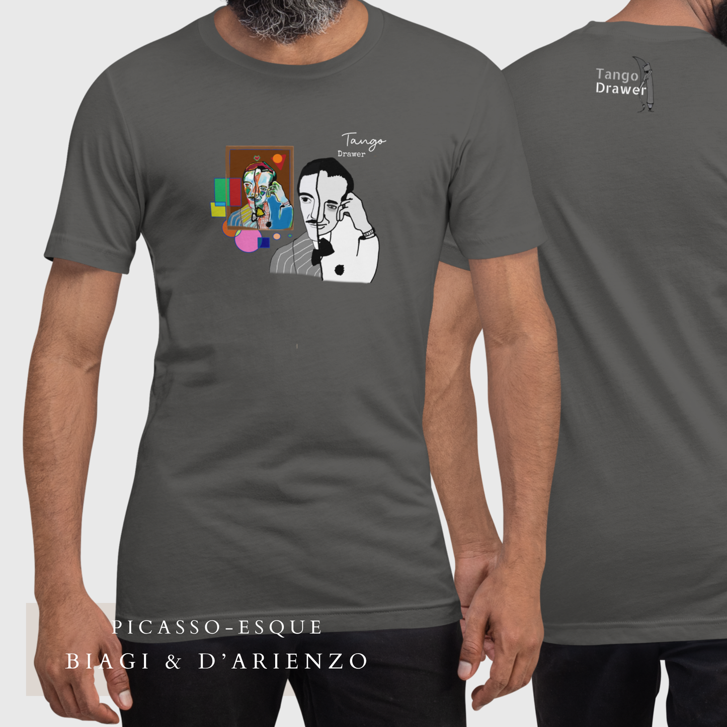 Arentine Tango Unisex T-Shirt - Biagi & D'Arienzo | Picasso-Inspired Art