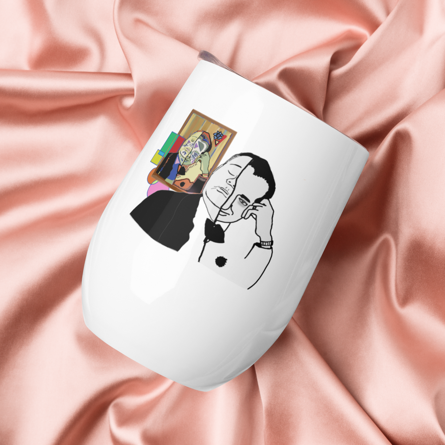 Tango Orchestras (Picasso-esque) Insulated Wine Tumbler