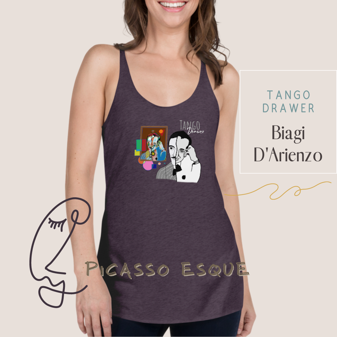 Tango Racerback Tank - Picasso-esque (Biagi_d'Arienzo)