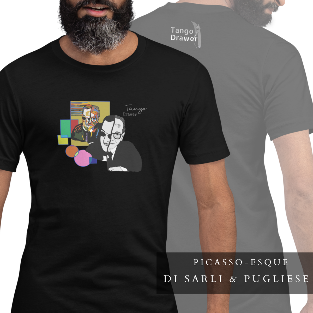 Di Sarli & Pugliese Tango T-Shirt – Cubist-Inspired Art