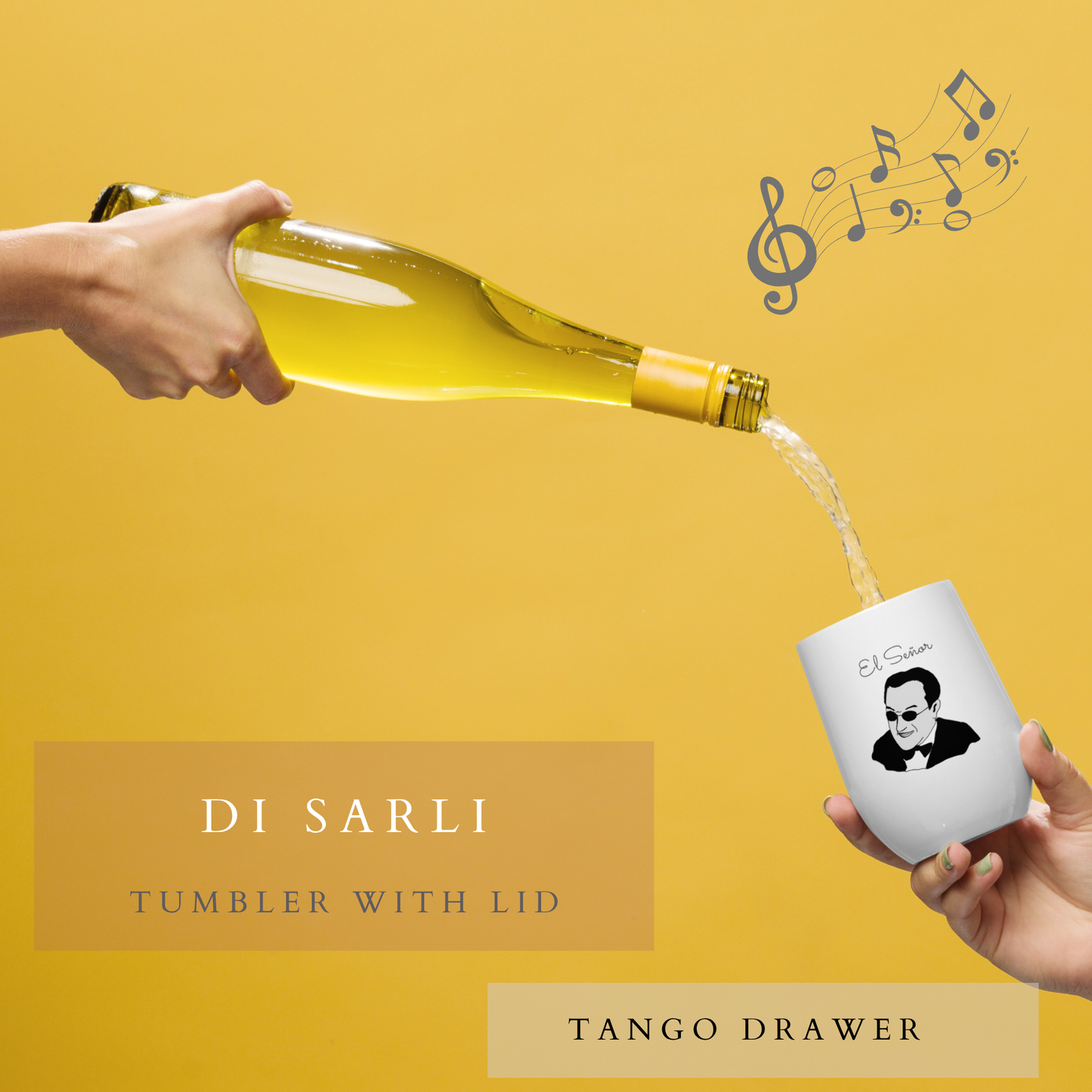 Di Sarli Insulated Wine Tumbler with Lid | Tango Gifts