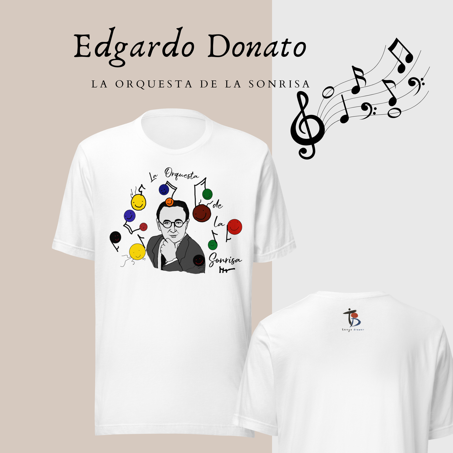 Tango Tshirt (Donato) | Dancer | Tango Gift | Tango Top