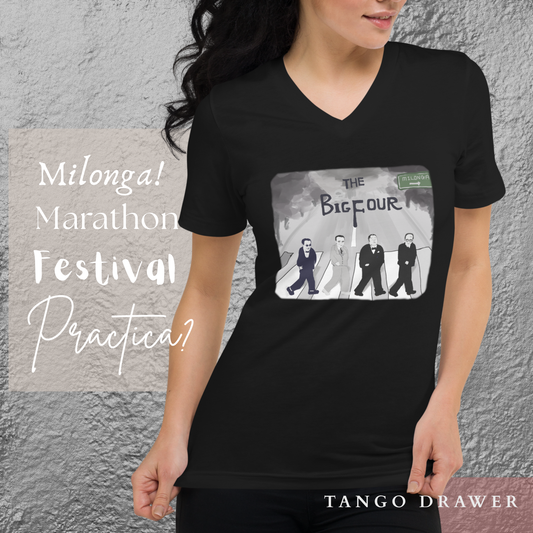 The Big Four Tango V-Neck T-Shirt – Milonga Crossing