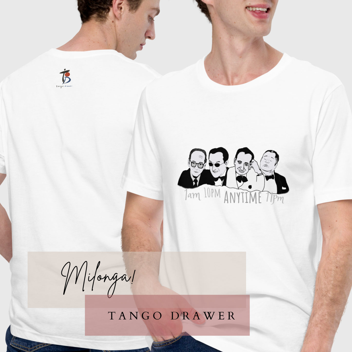 Aregntine Tango Unisex Tshirt - D'Arienzo,Di Sarli,Troilo,Pugliese | Dancer | Tango Gift | Tango Top