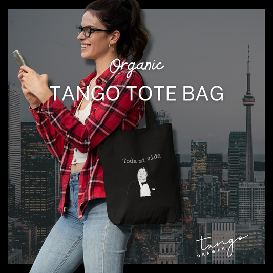 Tango Orchestra (Troilo) Organic Canvas Tote Bag | Dancer | Tango Gift