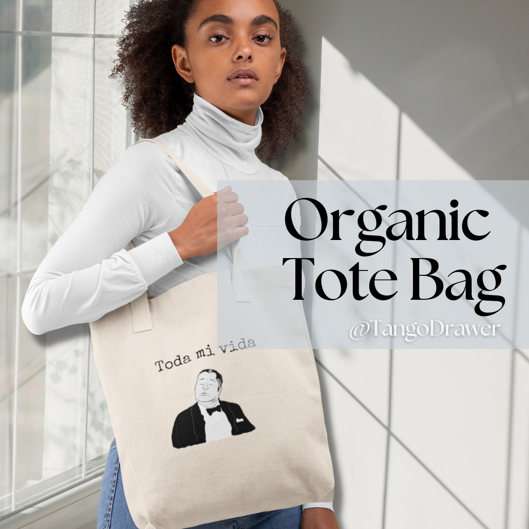 Tango Orchestra (Troilo) Organic Canvas Tote Bag | Dancer | Tango Gift