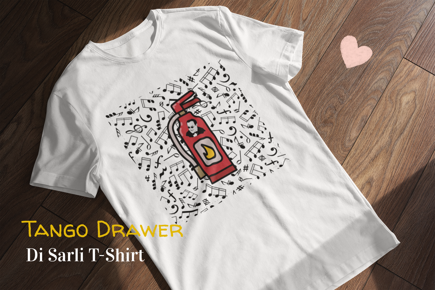 Tango T-shirt -  Di Sarli on a Fire Extinguisher | Dancer | Tango Gift | Tango Tops